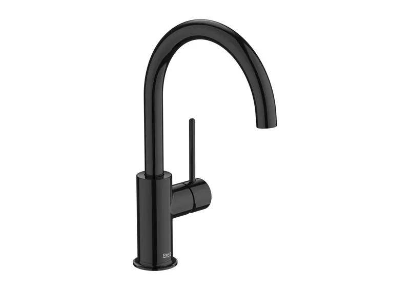 Baterie lavoar Roca A5A4A3FCN0, 28 mm, 5 l min, 0.5 bar, 35 mm, 274 mm, 161 mm, 350 mm, 1 orificii instalare, Negru