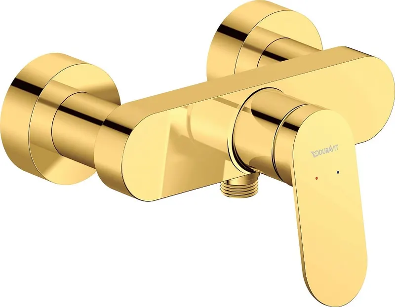 Baterie dus Duravit WA4230000034, Wave, tip incastrare aparent, compatibil cu instalatii sanitare standard, auriu