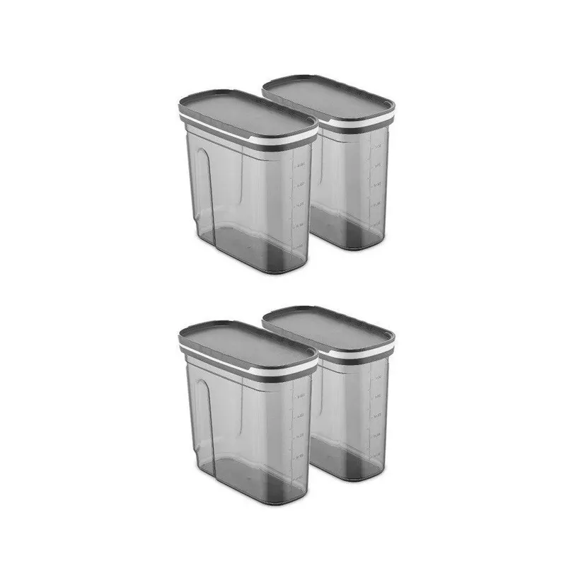 Set cutie de depozitare, Gri, 9x19x18 cm - Gri