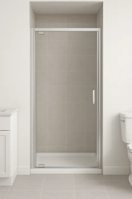 Usa sticla dus batanta 80x185 cm profil crom lucios Cersanit Basic