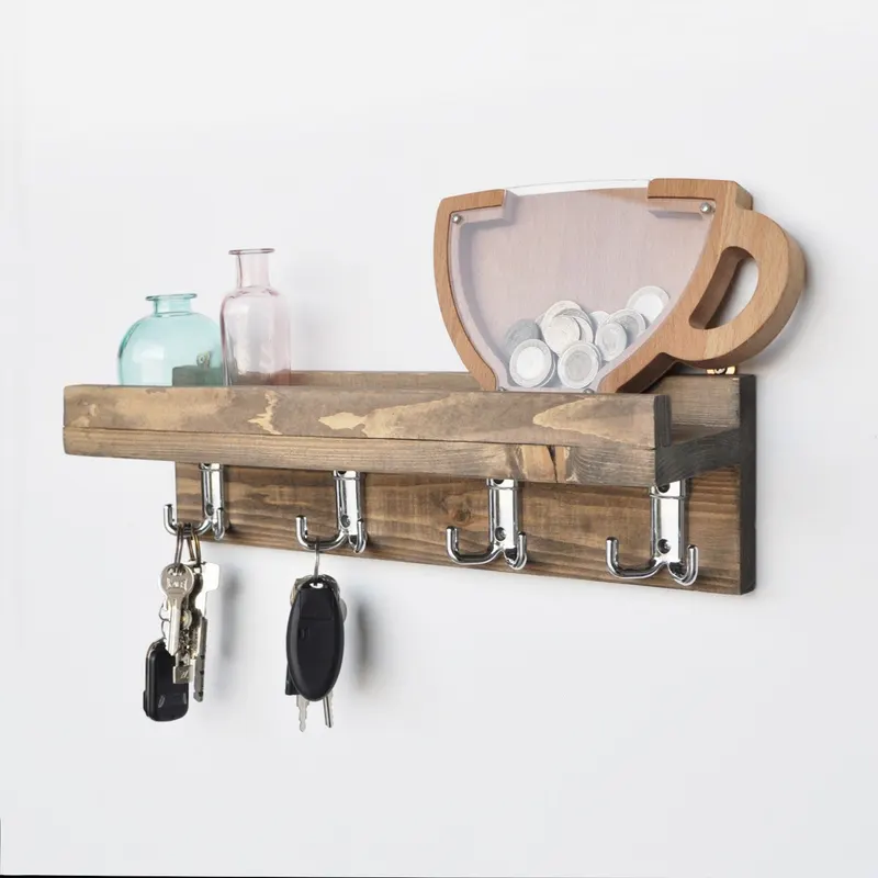 Raft de bucătărie Aa037, Nuc, 40x11x11 cm - Nuc