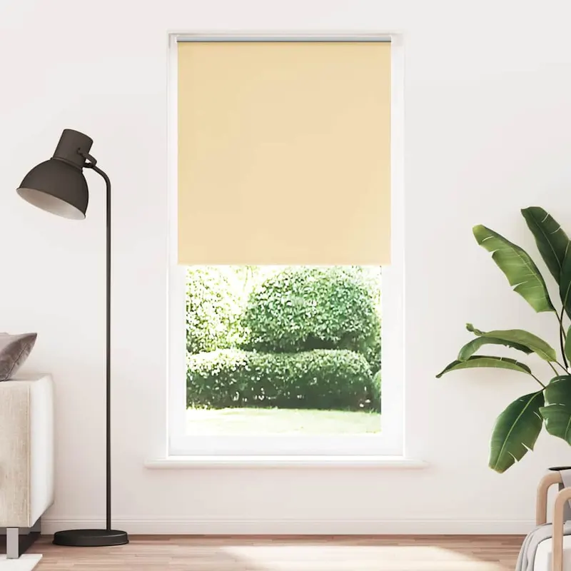 jaluza cu role opace bej 105x210 cm latime material 100,7 cm