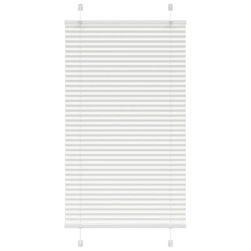 jaluza plisata alb 75x150 cm latime tesatura 74,4cm poliester