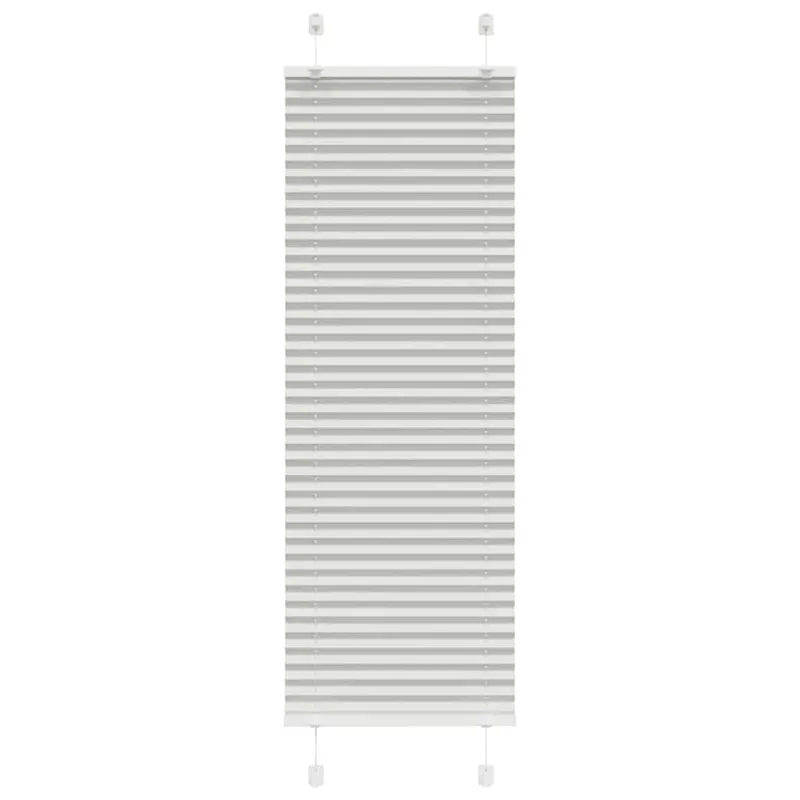 jaluza plisata gri deschis 45x150 cm latime tesatura 44,4 cm