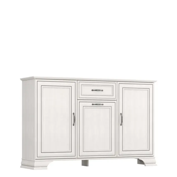 Comoda cu 3 usi si 1 sertar TIFFANY II, crem fineline, 139x37x90,1 cm