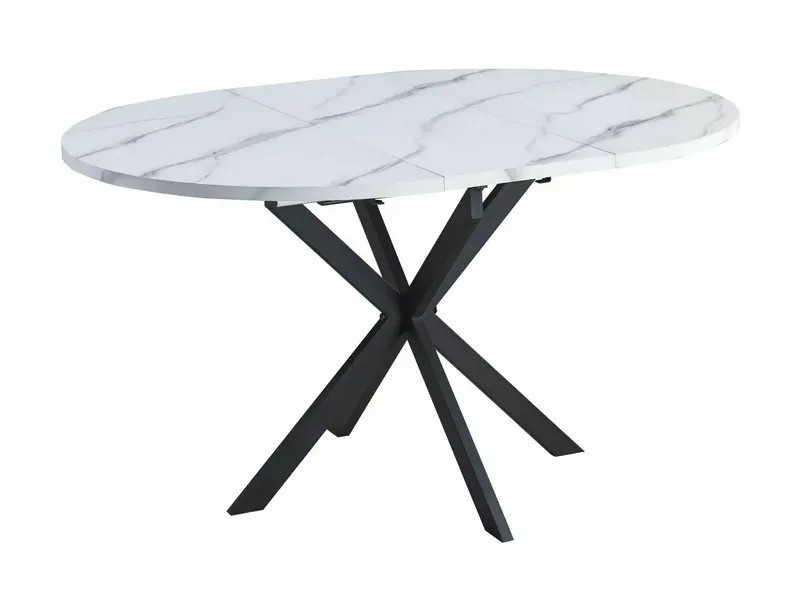 Masa extensibila GALANTY WHITE 100(135) x 100 CM - Alb / 100(135)x100cm