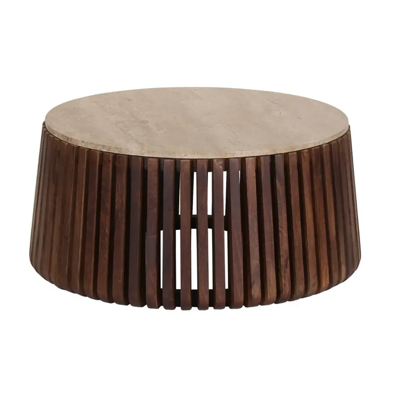 Masuta de cafea STYONS TRAVERTIN Ø90 x 40 CM