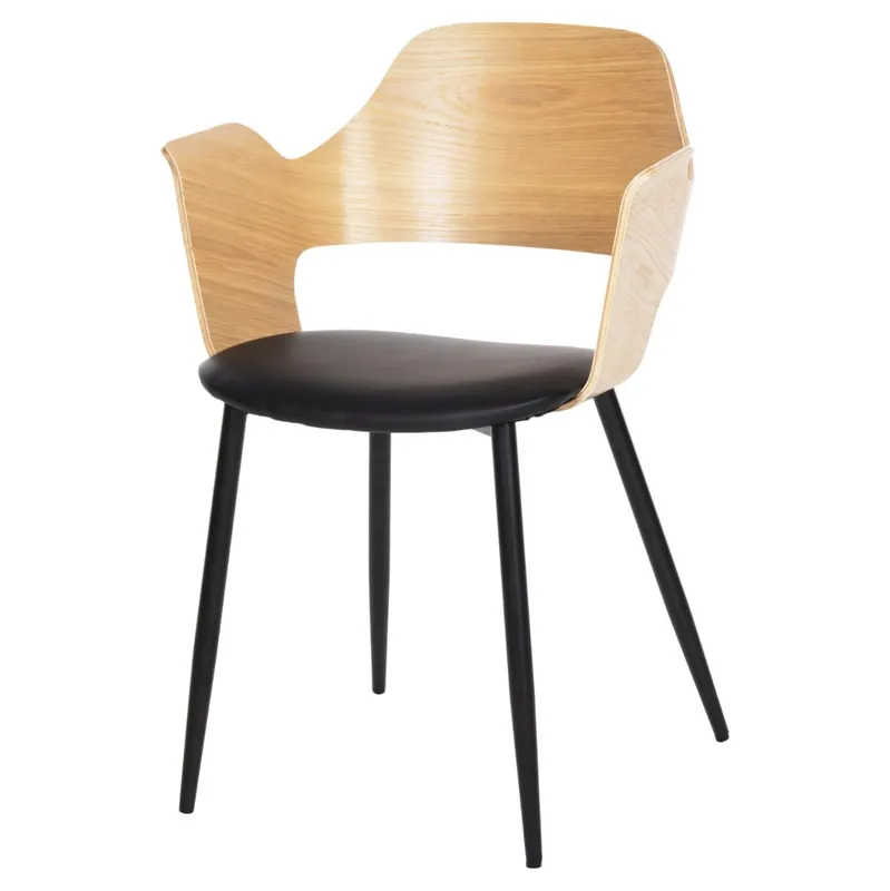 Scaun VELSA BLACK PU - Lemn