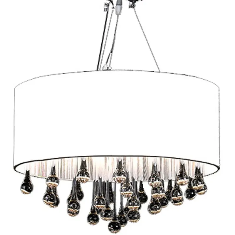 candelabru cu 85 de cristale, alb