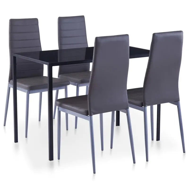 set mobilier de bucatarie, 5 piese, gri