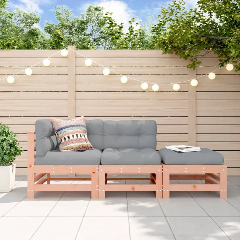Set mobilier de gradina, 3 piese, lemn masiv douglas