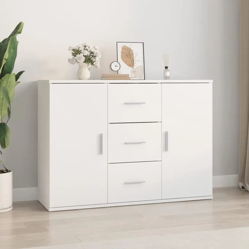 dulap, alb, 91x29,5x65 cm, lemn prelucrat