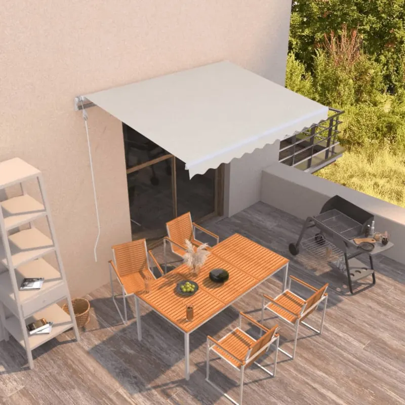copertina retractabila automat, crem, 350x250 cm