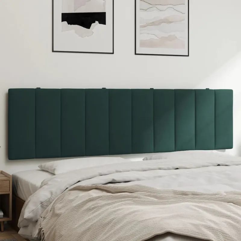 perna tablie de pat, verde, 180 cm, catifea