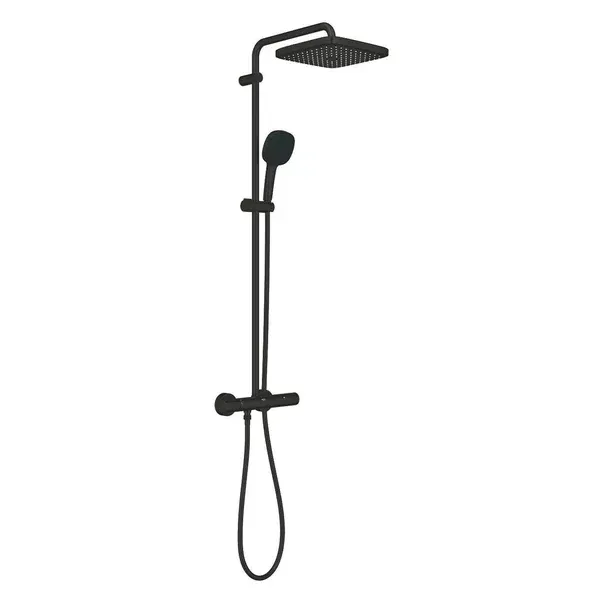 Sistem de dus Grohe 266892431, 250 mm, 1 bar, 110 mm, 1.75 m, 1132 mm, 412 mm, 1 functii palarie dus, Negru
