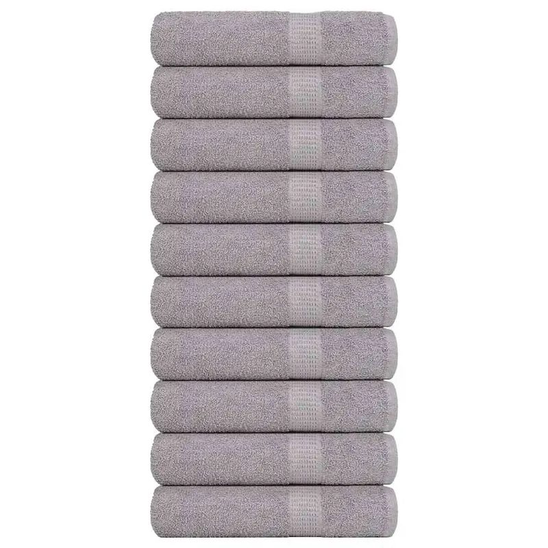 Prosoape de maini, frogn, 10 buc., gri, 50x100 cm, 360 g/m2