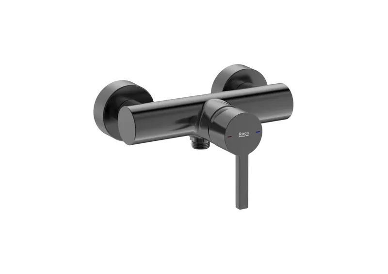 Baterie dus Roca A5A2196NM0, Naia, tip incastrare aparent, tip comanda monocomanda, numar orificii instalare 2, negru