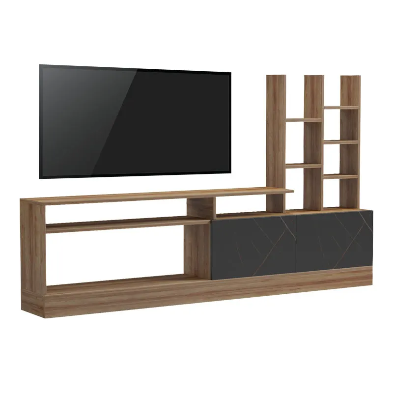Comoda TV Seruno, Maro, 170x25x100 cm - Stejar