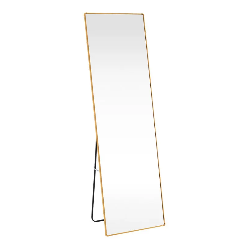 Oglinda decorativa Moira, Negru - Auriu, 50x28x160 cm - Auriu