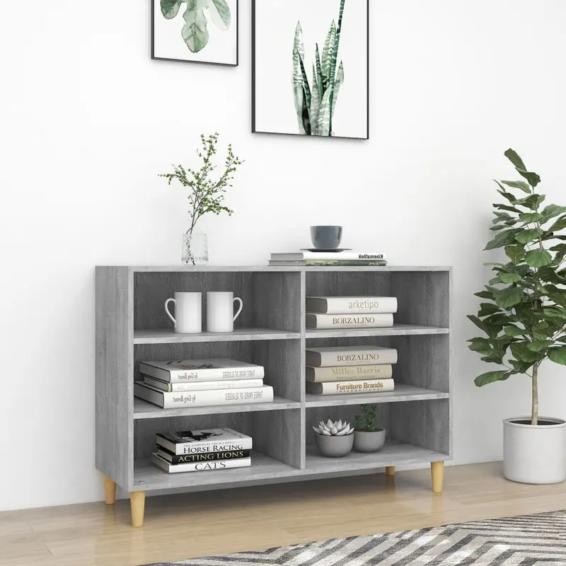servanta, gri sonoma, 103,5x35x70 cm, lemn compozit