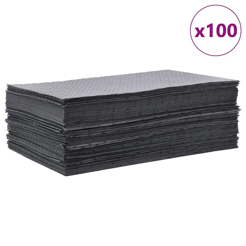 tampoane absorbante de ulei 100 buc gri 40x50 cm