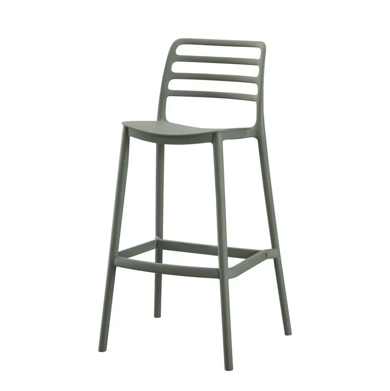 Scaun de bar BRETEL H75 CM - Olive