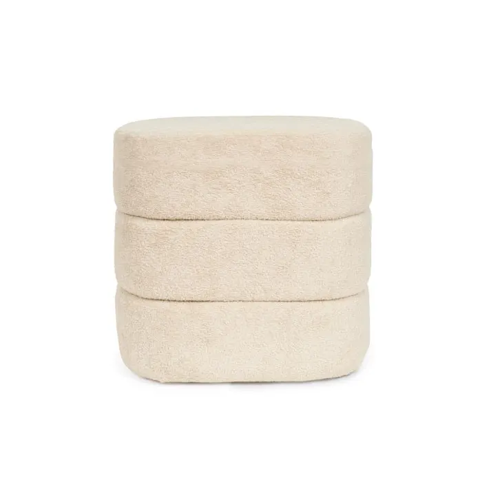Taburet GARON Ø43 CM - Beige