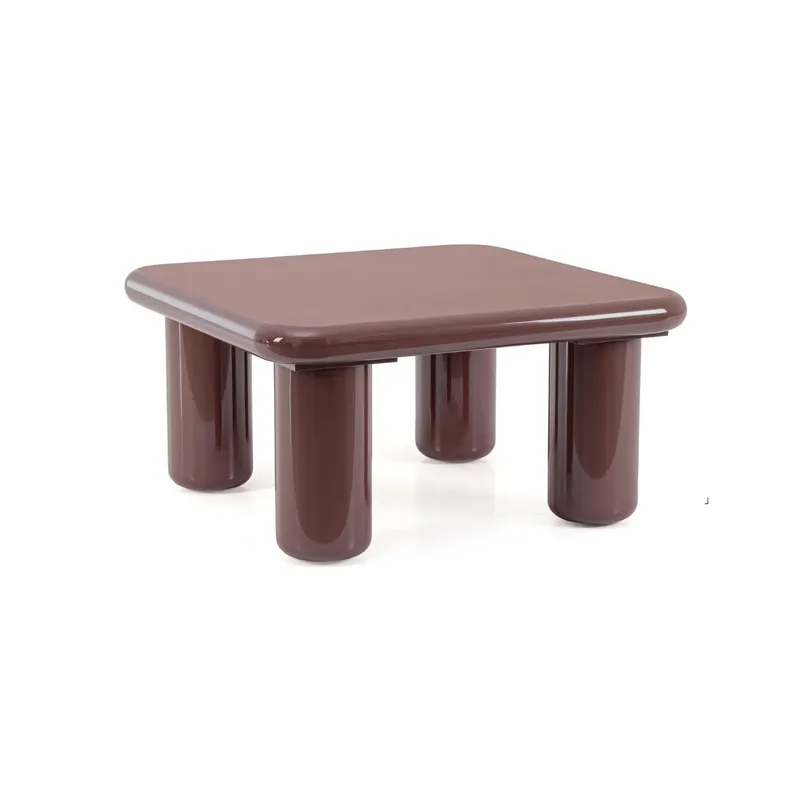 Masuta de cafea OTILIA SQUARE 80 x 41 CM - Caramiziu
