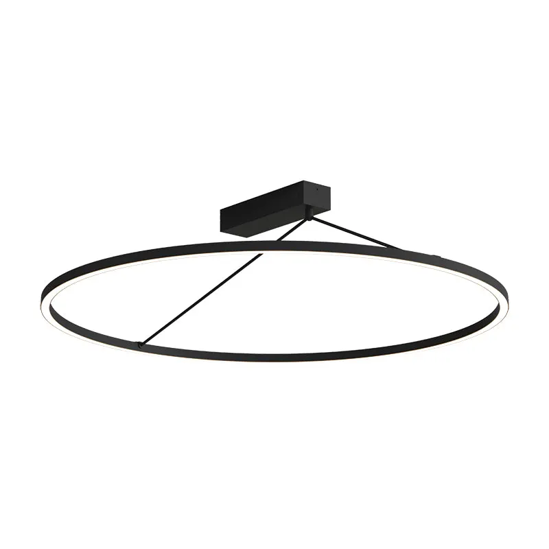 Plafoniera STRAVEN BLACK - Negru / Ø78cm