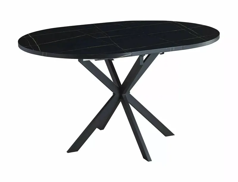 Masa extensibila GALANTY BLACK 100(135) x 100 CM - Negru / 100(135)x100cm