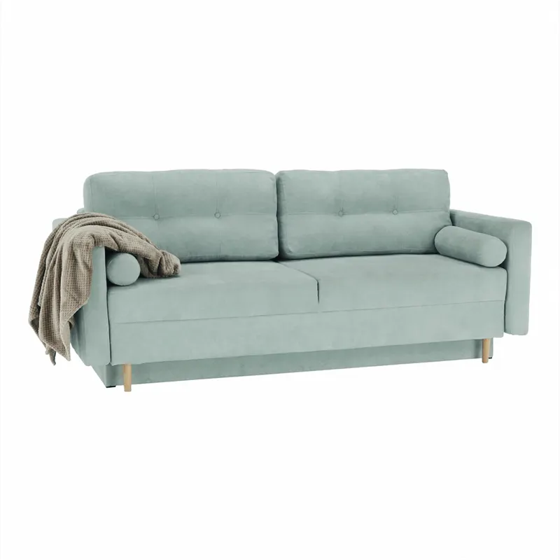 Canapea extensibila 3 locuri CAMELAS TEX 216 CM - Verde menta