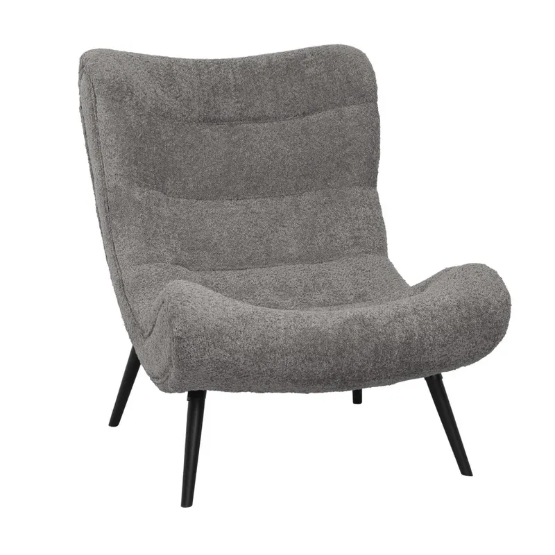 Fotoliu JAFAS BOUCLE - Grey