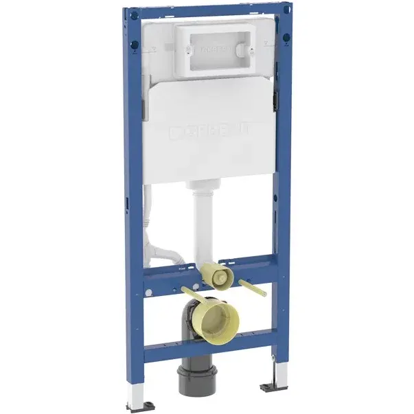 Rezervor incastrat Geberit Delta 100, h-112 cm adancime 12 cm si cadru cu actionare frontala