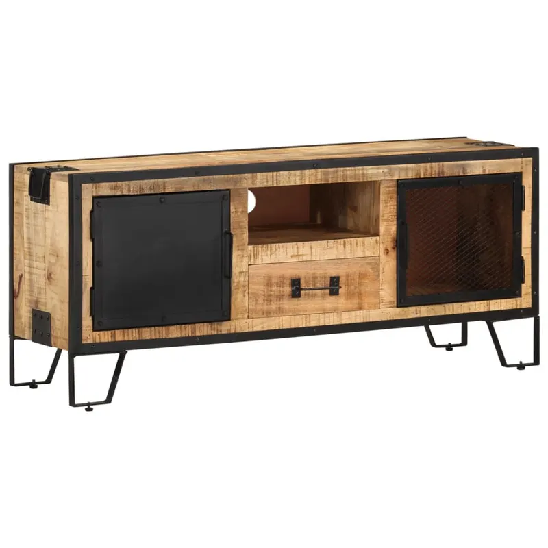 comoda tv, 110x31x46, lemn de mango nefinisat