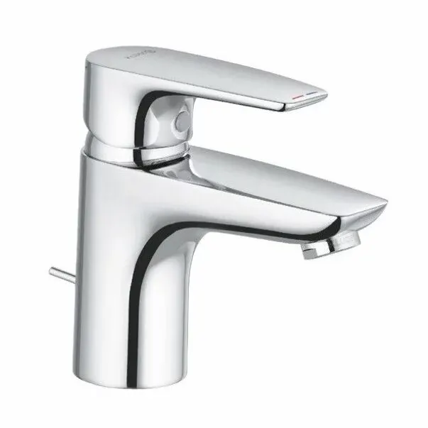 Baterie lavoar Kludi PureSolid 75 cu ventil metalic pop-up