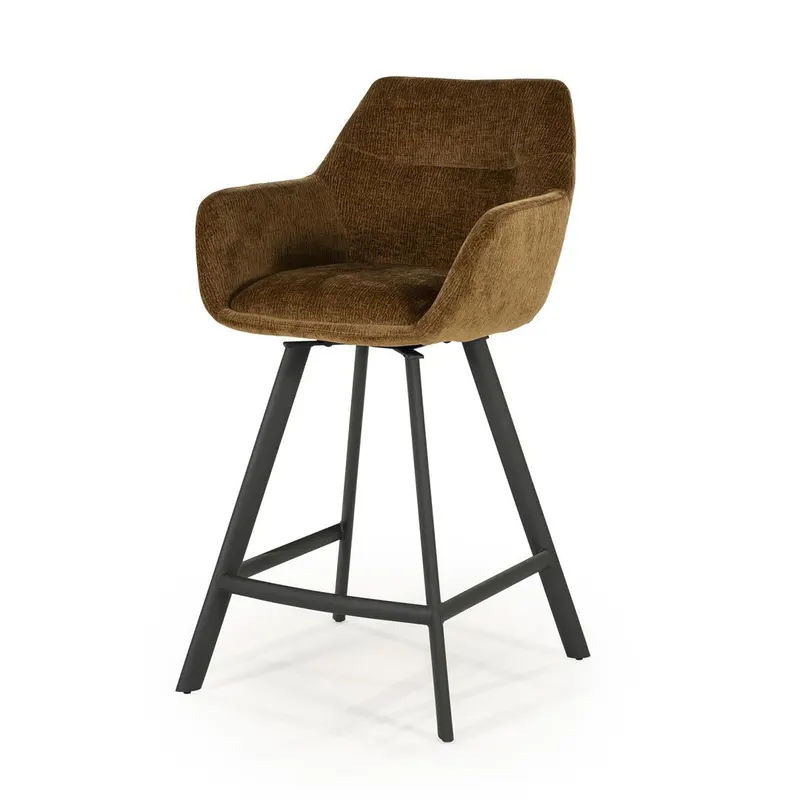 Scaun de bar VELSIN H68 CM - Mustard