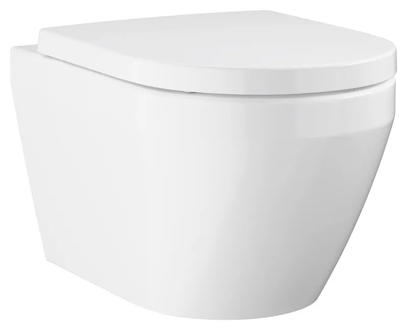 Vas WC Grohe 102510SH00, New Euro Ceramic, suspendat, rimless, capac SoftClose, alb