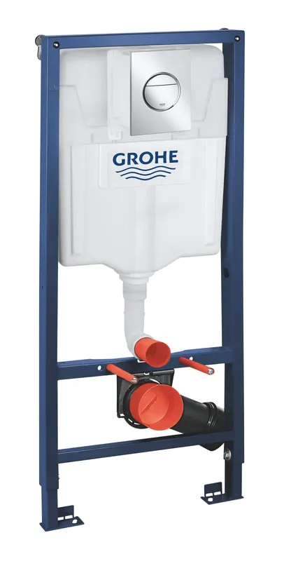 Set 3 in 1 rezervor WC Grohe 39581000, 1130 mm, 500 mm, 2 moduri spalare, incastrat, uscata, verticala, suport