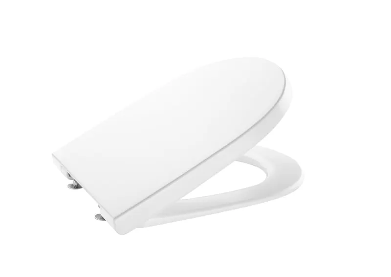Capac WC Roca A801D22001, 419 mm, 357 mm, 1 functii speciale, capac softclose, suprafata antiaderent, Alb