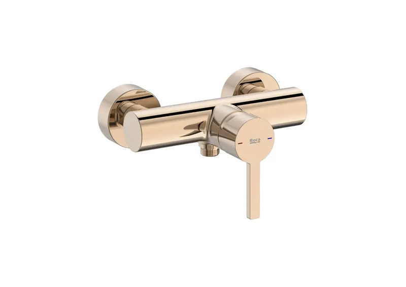 Baterie dus Roca A5A2196RG0, Naia, tip incastrare aparent, tip comanda monocomanda, numar orificii instalare 2, cupru