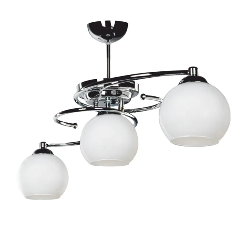 Lustra cu trei lumini PWL-0966, alb-argintiu, 80x27x34 cm - Argintiu