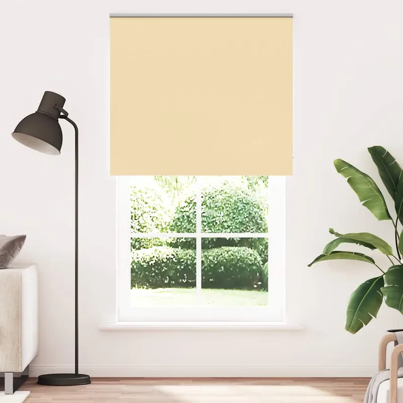 jaluza cu role opace bej 140x210 cm latime material 136,6 cm