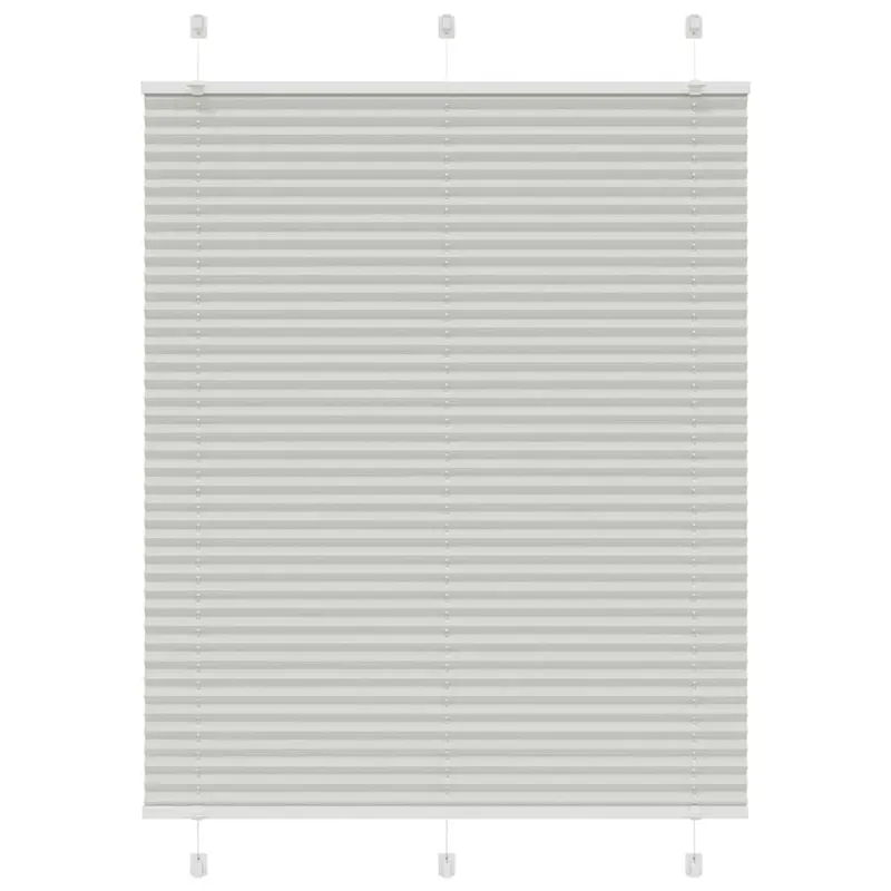 jaluza plisata gri deschis 105x100 cm latime tesatura 104,4 cm