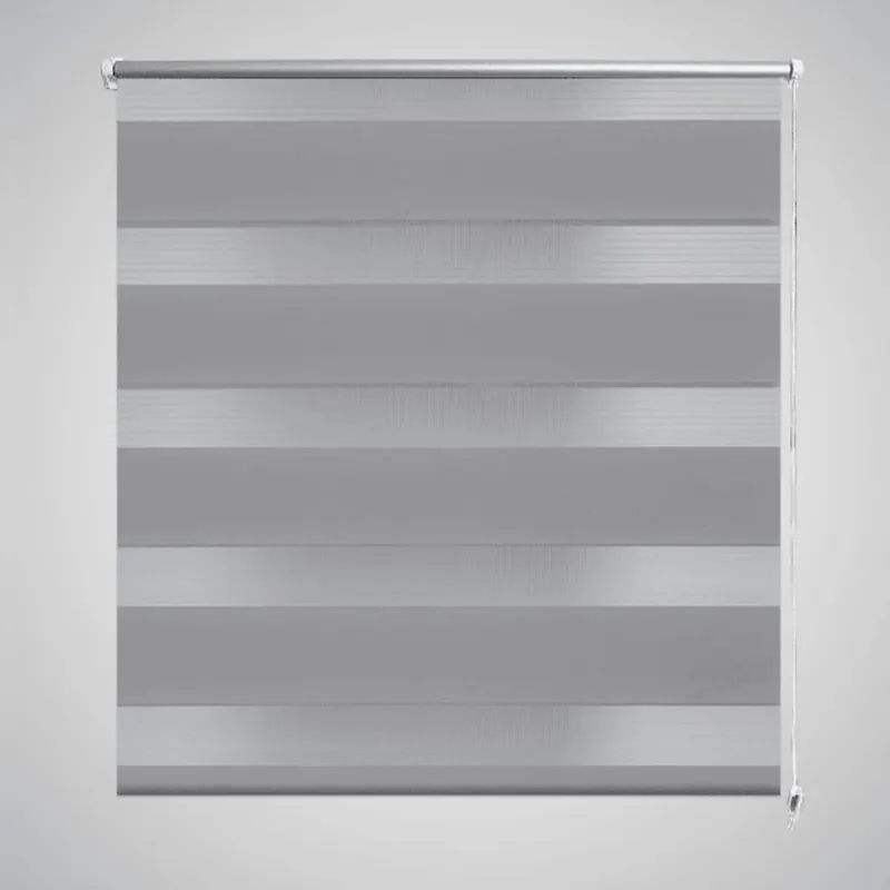 Jaluzea opaca tip zebra, 50 x 100 cm, gri