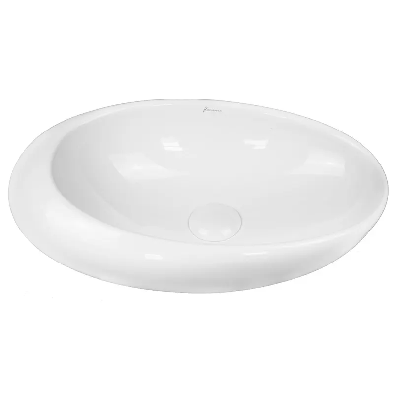 Lavoar pe blat Fluminia Egg, 31 cm, oval, garantie 2 ani, alb