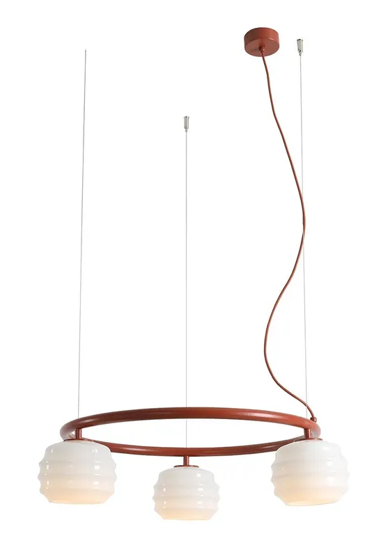 Lampa suspendata MOLN RING 3 - Teracotă