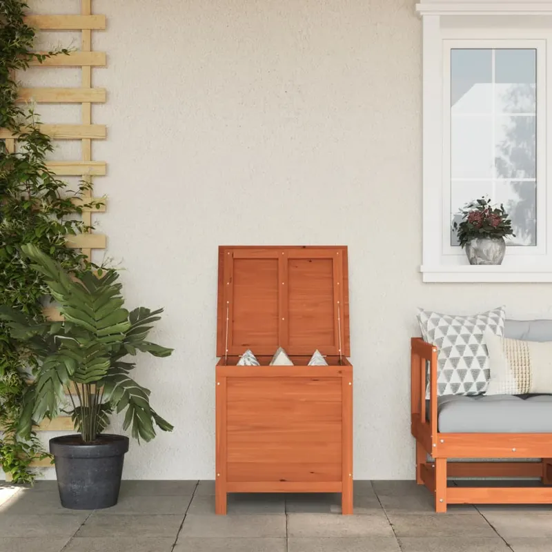 lada depozitare gradina maro 50x49x56,5 cm lemn masiv brad