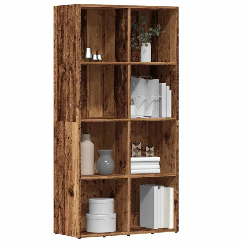 dulap cu carti din lemn vechi 66x30x130 cm lemn prelucrat