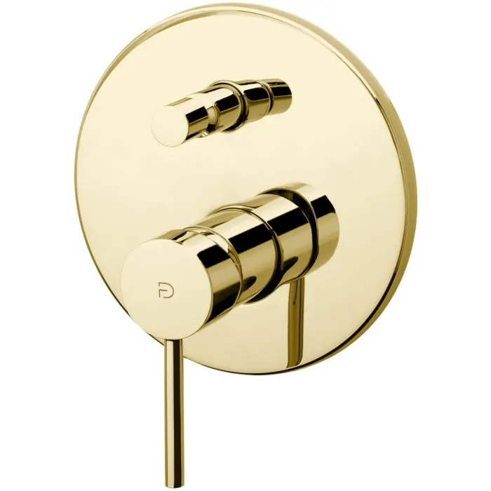 Baterie incastrata cada dus, auriu lucios, FDesign Flusso