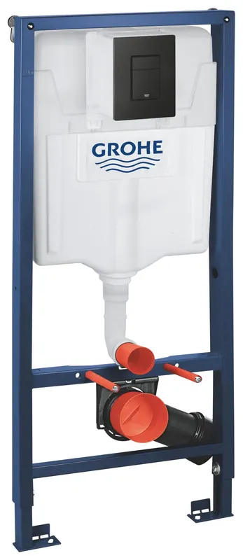 Set 3in1 cadru WC Grohe 388112430, 1130 mm, 500 mm, 90, 110 mm, 2 moduri spalare, incastrat, uscata, otel